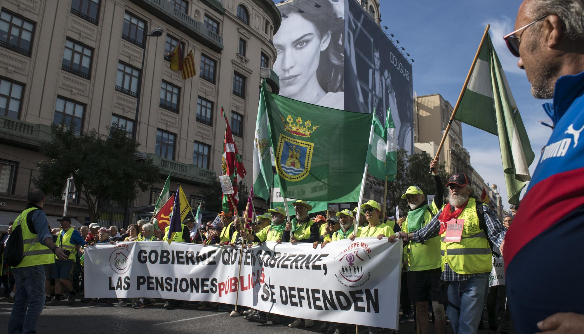 Manifestación Madrid pensionistas Congreso de los Diputados - 10